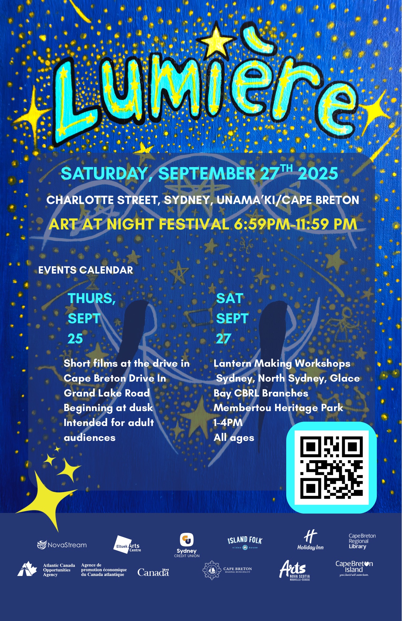 Lumiere 2025 Events Calendar Poster