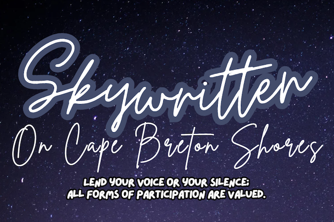 Skywritten On Cape Breton Shores